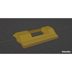 11 mm eu rail adaptateur bipied type harris