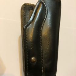 Holster Cuir de ceinture pour préemption rapide avec vis de réglage