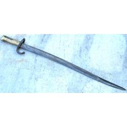 Sabre baïonnette français Chassepot modèle 1866 SF Saint Étienne daté août 1872 LIS25BAI002
