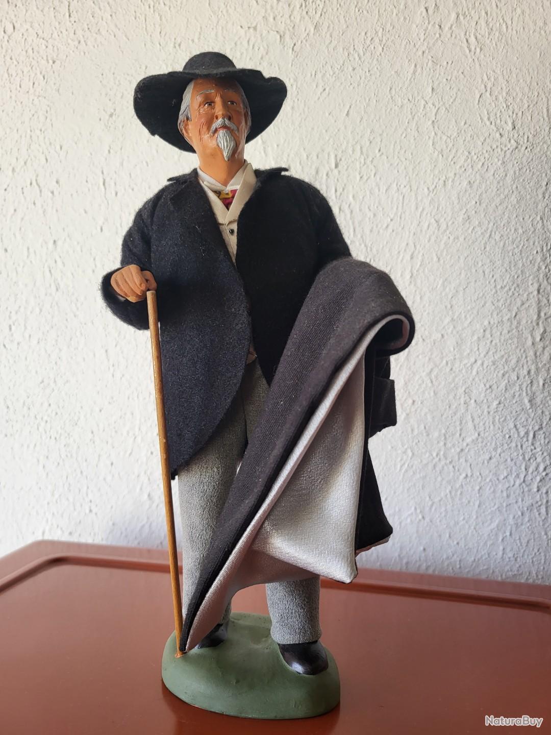 Santons De Provence Arterra - Frédéric Mistral, Collection Les Blancs, 7 Cm, Argile Décorée Main - 6
