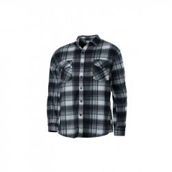 Chemise polaire TREELAND Gris/Blanc , T: XL