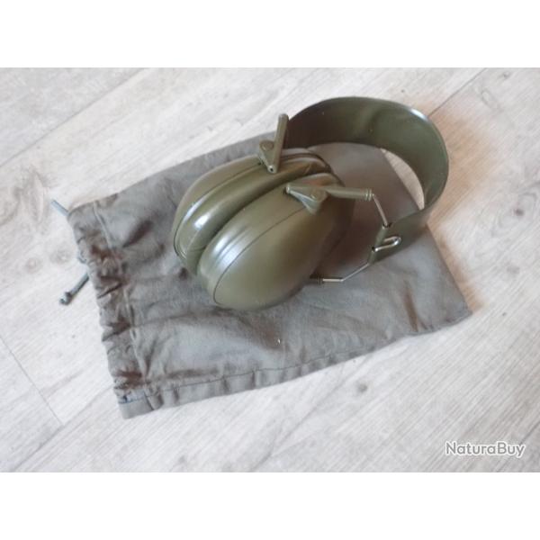 Casque anti bruit + housse. Arme Suisse. Idal tir, TAR, Arme suisse