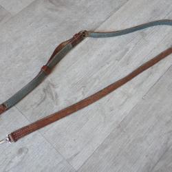 Bretelle, sangle de holster de revolver 1882, 82/29 ou pistolet ou sacoche jumelle Suisse (2)