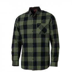 Chemise à carreaux verte SOMLYS , T:2XL.