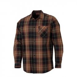Chemise à carreaux marron clair SOMLYS , T:M.
