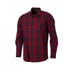 Chemise à carreaux rouge SOMLYS , T:M
