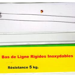 BAS de LIGNE rigide acier inox "J.B." - 5 kg - 13 cm - 2 pièces n° 1