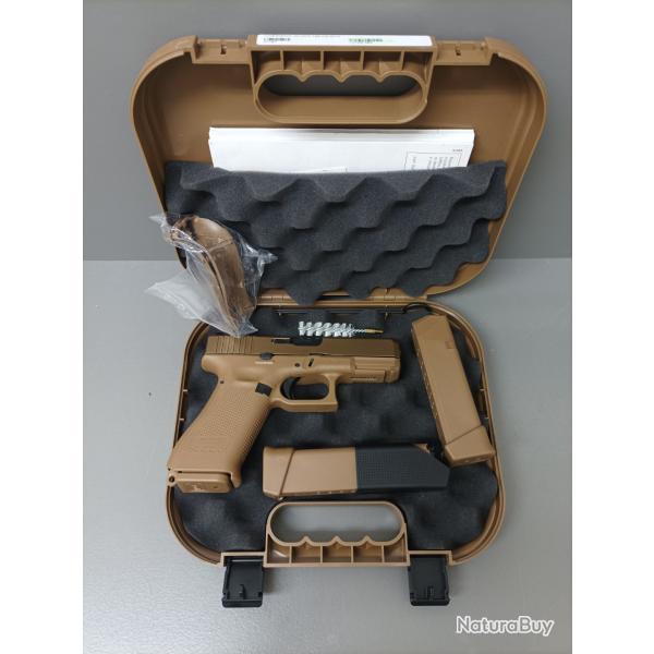 Pisotlet GLOCK 19X avec mallette d'origine, 3 chargeurs et hausse ainsi que guidon luminescent