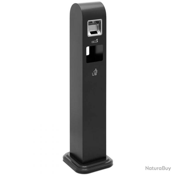 Cendrier extrieur sur pied avec poubelle caf htel restaurant verrouillable 32 x 30 x 120 cm acie