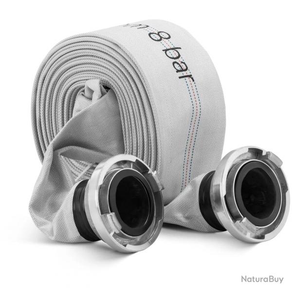 Tuyau d'arrosage 3 pouces 20 m 0-8 bars storz aluminium pvc polyester argenté 14_0010172