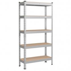 Étagère pour charges lourdes étagère de rangement étagère de cuisine 5 niveaux 30 x 75 x 150 cm cap