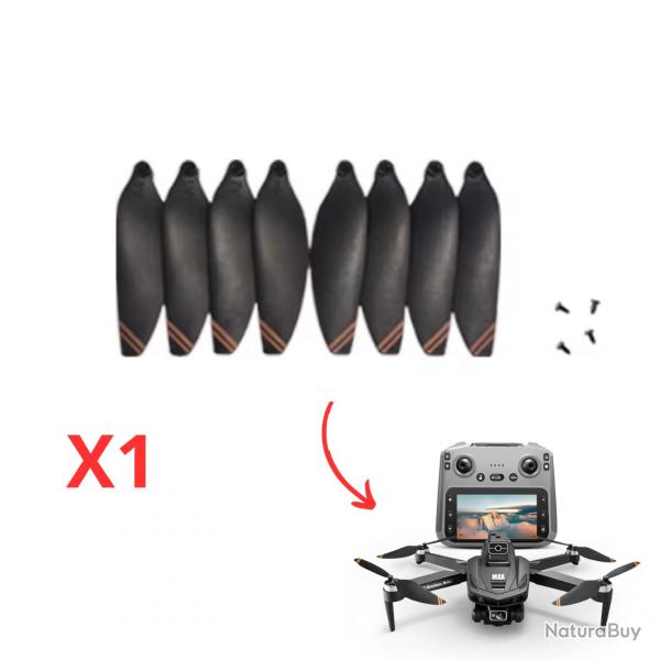 3 Paires d'Hlices de Rechange V168 Pro MAX | Lames Originales pour Drone - Accessoires