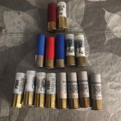 lot de  balle cal 12,magnum   Sauvestre ,winchester, fier   etc    cadeau, sac
