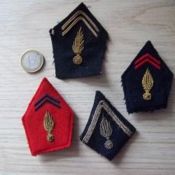 lot militaire insignes pattes de col