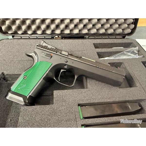 Pistolet CZ 75 TS 2 Racing Green calibre 9x19
