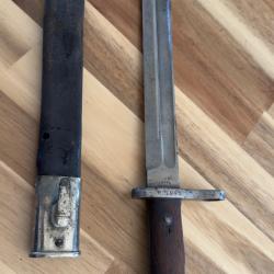 Baïonnette Mauser Espagne 1892 Fabrication Allemande