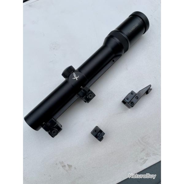 Lunette  rail Swarovski habicht 1.25-4x24