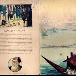 menu vierge paquebot thème les chateaux d'europe contantinople  champagne charles heidsieck