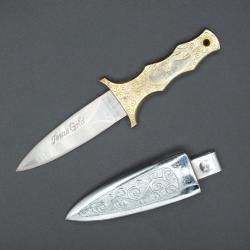 Couteau droit inox Texas Gold (japan)