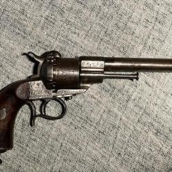 Revolver gravé Lefaucheux 12m/m