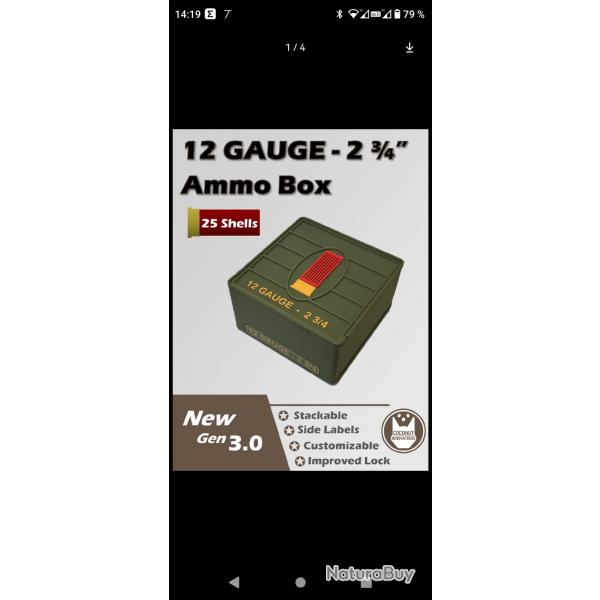 Rangement munitions