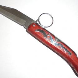 NEUF  COUTEAU DE POCHE PLIANT A PALME CRAN STYLE OKAPI SANS MARQUE CRA-CRA