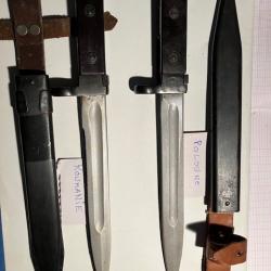 KALASHNIKOV - 2 poignards baïonnettes AK47 - Etat Neuf