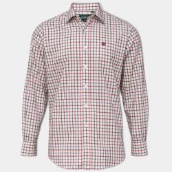 CHEMISE ENFANT ALAN PAINE MARINE/BORDEAUX