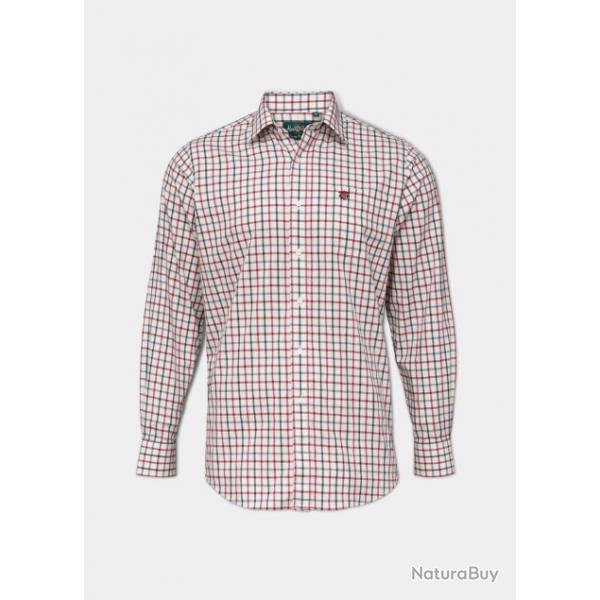 CHEMISE ENFANT ALAN PAINE MARINE/BORDEAUX
