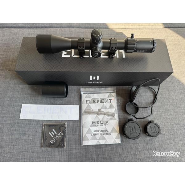 Lunette LMENT OPTICS HLIX 6-24x50 FFP (achat 17/02/25)