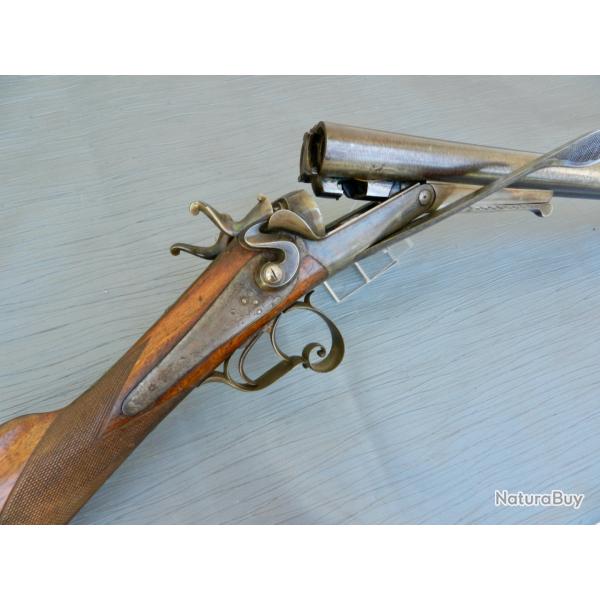 Fusil double PC, calibre 16/65  chiens extrieurs.