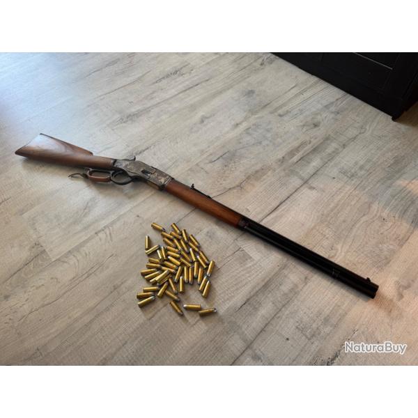 Carabine UBERTI 1873 fabrication 1978 cal.44-40 WIN OCTOGONAL SPORTING RIFLE + JEUX D'OUTILS !!!