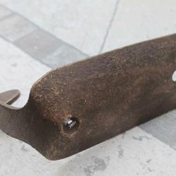 Plaque de couche en laiton pour fusil ancien chasse poudre noire