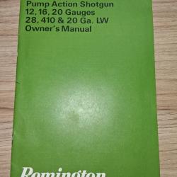 Manuel remington model 870