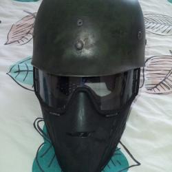 CASQUE MILITAIRE ABS  AVEC MASK