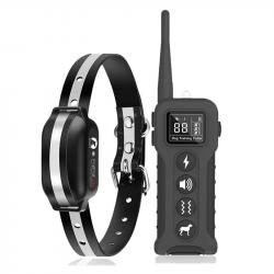 Collier de Dressage Chien Sans Choc 1000m 9 Modes Vibration et Tonalité Etanche Rechargeable Noir