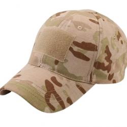 Casquette Treillis Beige Clair velcro en façade