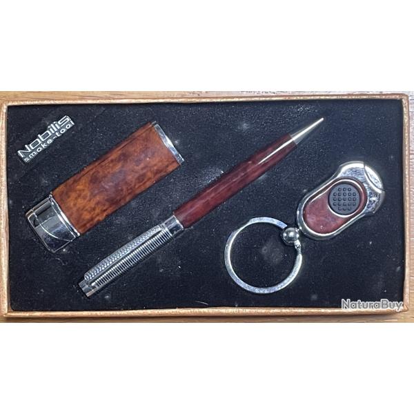 COFFRET STYLO BRIQUET PORTE CLES
