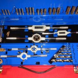Coffret jeu de tarauds, filières et forets M3-M12 - ALPHA COUPE