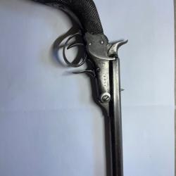 Pistolet mono coup cal 5.5 liégeois
