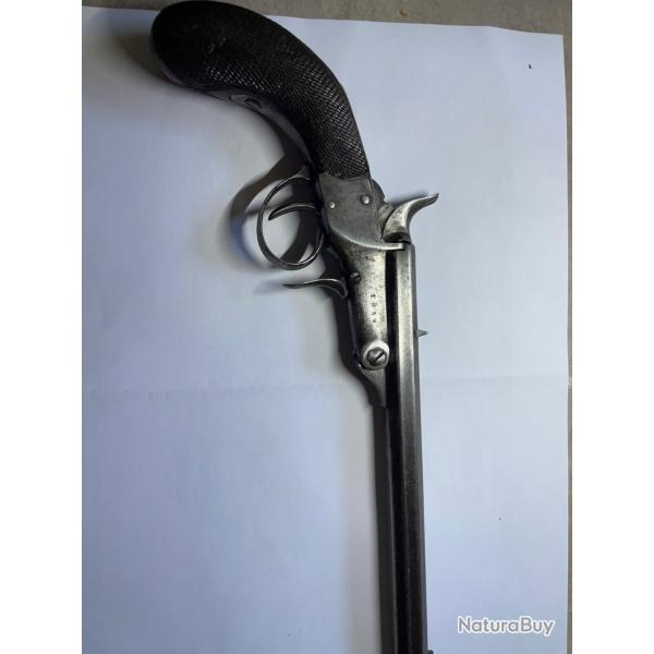 Pistolet mono coup cal 5.5 ligeois