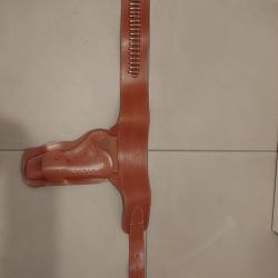 Ceinturon Western avec Holster en cuir - Marque Denix - très bonne état