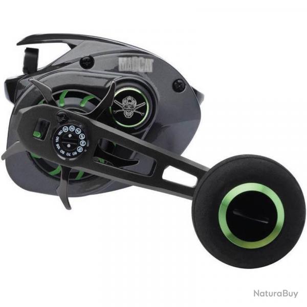 Moulinet Casting Madcat Dominion Low Profile Gauche 300g 80cm 12kg 6.4:1 401