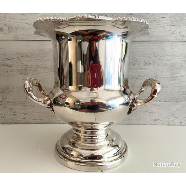 Seau  Champagne Glace Rafrachissoir Argent Plaqu Viners Tawan Mdicis