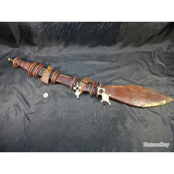 ANCIEN SABRE MANDINGUE / SOFA FIN XIX CROIX DU SUD