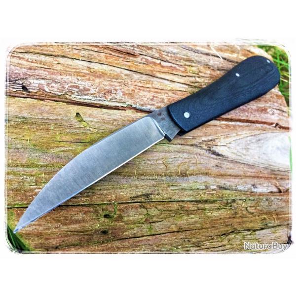 Couteau pliant swayback cran forc de Jean-Franois Morretti manche en G10 lame en acier W2