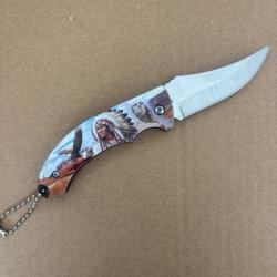 Couteau pliant style indien