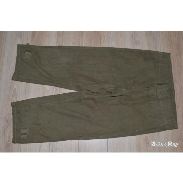 Pantalon Salopette en Toile Modle 35/38 Franais WW2 1939/1945 French (16)