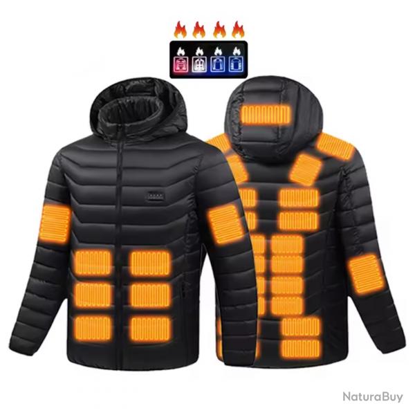 PROMO Veste Chauffante USB Unisexe Homme Femme Gilet Chauffant lectrique 3 Niveaux - Manteau Hiver