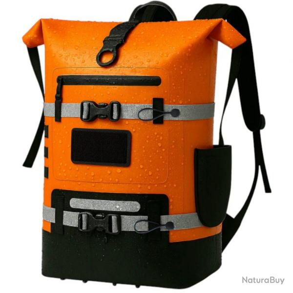Sac à dos étanche FD Marine modulable 20/40L (orange)
